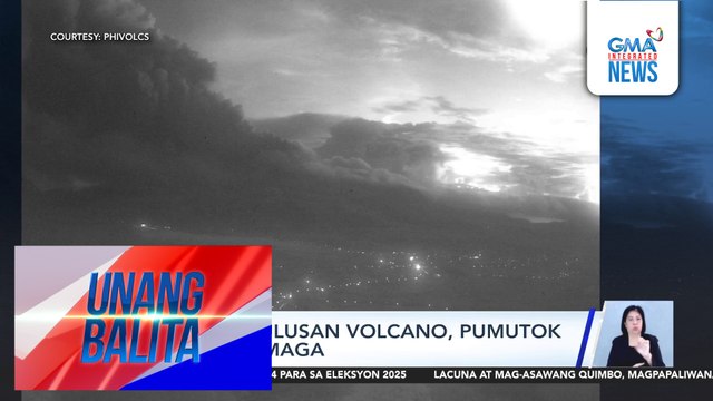 BREAKING NEWS - PHIVOLCS – Bulusan Volcano, pumutok ngayong umaga | Unang Balita