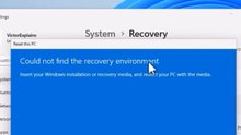 Solved - Can't reset Windows 11 / 10 Could not find Recovery environment