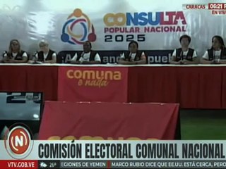 Comisión Electoral Comunal Nacional resalta la organización del poder popular en esta 2da Consulta