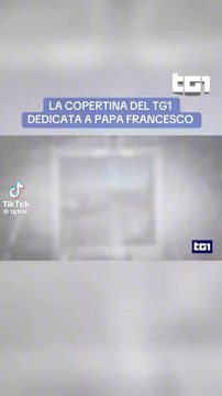 la copertina del Tg1 rai dedicata a papafrancesco
