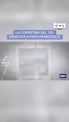 la copertina del Tg1 rai dedicata a papafrancesco
