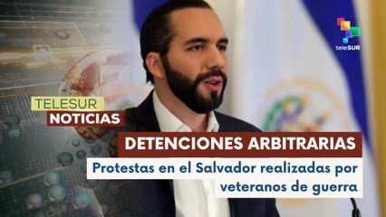 Movilización en El Salvador que exige la liberación de veteranos detenidos