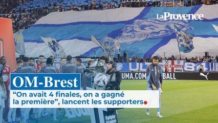 OM-Brest. "C'était la première finale, maintenant on va gagner à Lille”, lancent les supporters