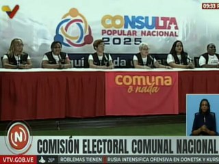 Comisión Electoral Comunal Nacional felicita al pueblo por jornada cívica de la 2da Consulta Popular