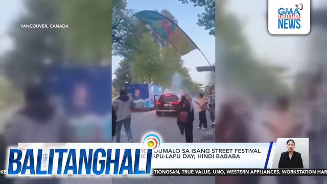 SUV, nang-araro ng mga dumalo sa isang street festival na ipinagdiriwang ang Lapu-Lapu Day; hindi bababa sa 11, nasawi | Balitanghali
