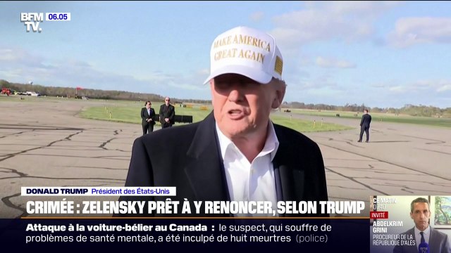Guerre en Ukraine: pour Donald Trump, Volodymyr Zelensky est prêt à renoncer à la Crimée