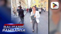 First Lady Liza Marcos, ibinida ang bag na gawang Marikina habang nasa Rome, Italy