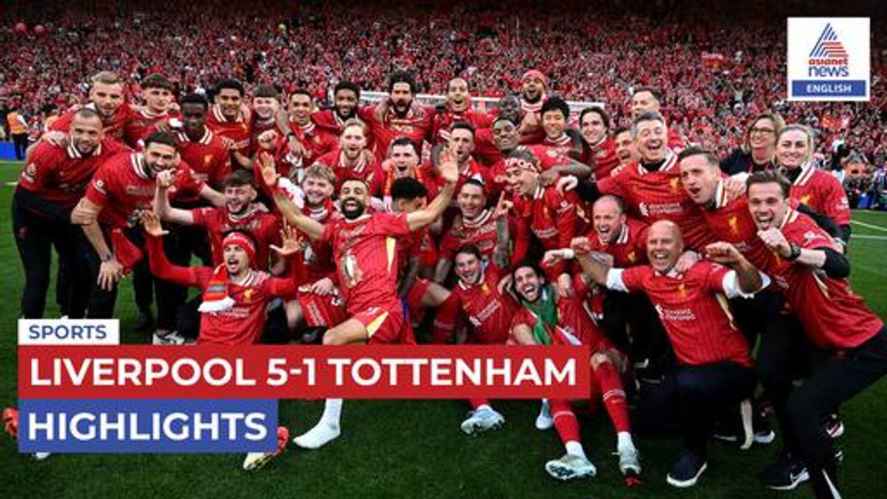Liverpool 5-1 Tottenham Highlights | Reds Thrash Spurs to Win Second Premier League Title