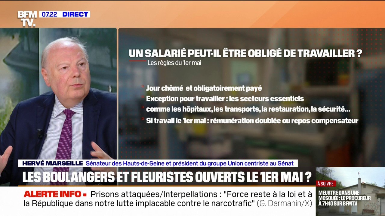 1er-mai: "Si les boulangers veulent ouvrir le 1er mai, qu'on leur foute la paix", affirme Hervé Marseille, sénateur des Hauts-de-Seine (Union centriste)