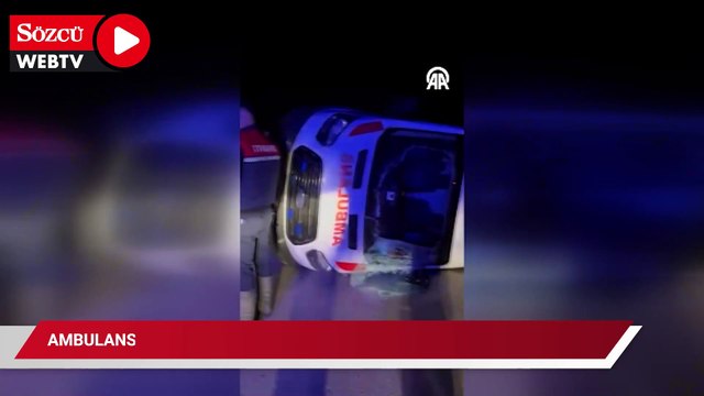 Çanakkale'de ambulans ile otomobilin çarpıştığı kazada 7 kişi yaralandı