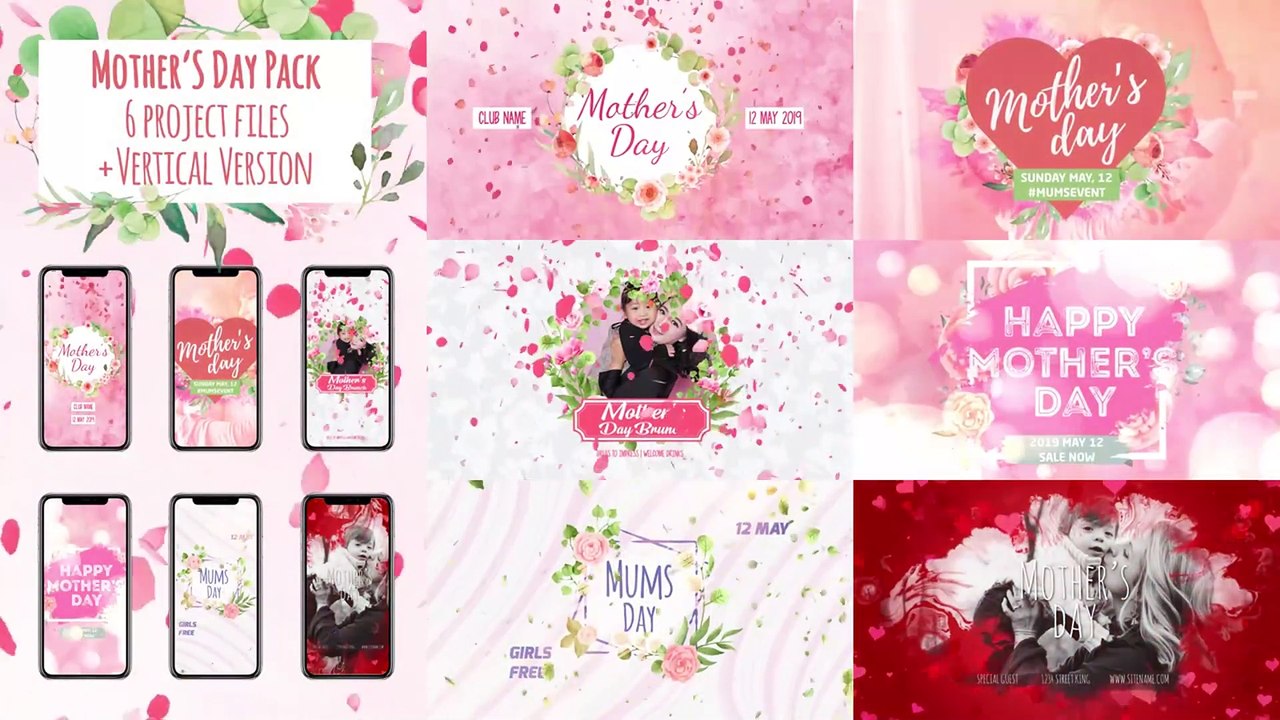 Mother's Day Package - After Effects Templates - WorldASR.com