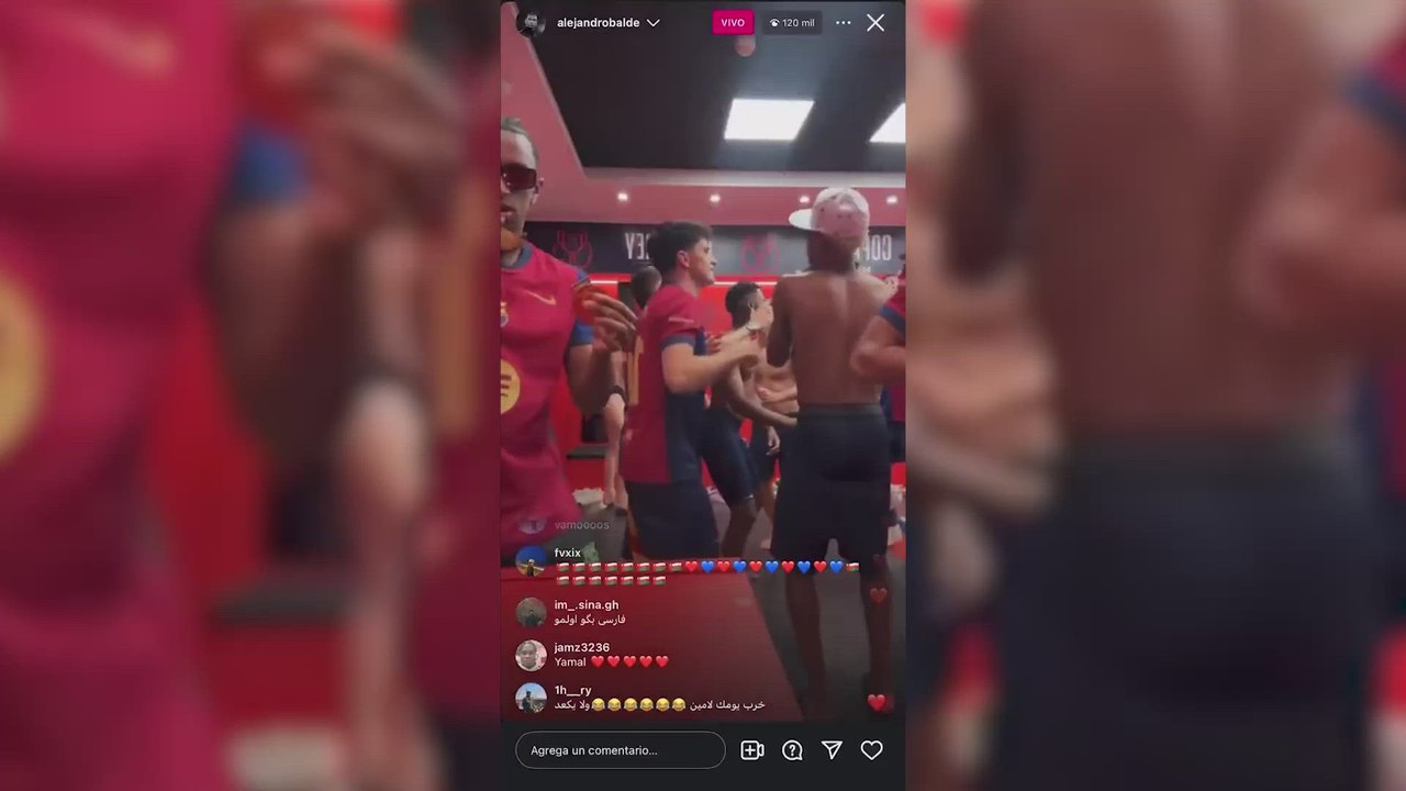 El incidente de Balde en mitad de la celebración en el vestuario culé: ya hay quien lo compara con lo de Ramos con la Copa