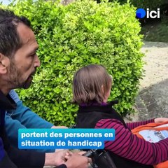 Ambulancier pour la vie : des personnes en situation de handicap portées par des bénévoles jusqu’au  sommet du Mont-Saint-Michel