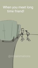 When you meet your long time friend! (4k memes) #shorts