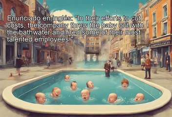 Idioms - throw the baby out with the bathwater