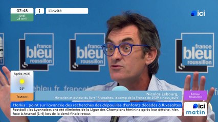 Nicolas Lebourg, historien, sur l'affaire des enfants  de harkis privés  de sépulture au camp de Rivesaltes