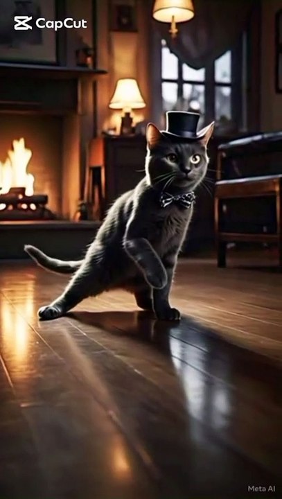 Cute Cat 🥰 |Catwalk |Beautiful Cat |AI Cats |AI Catwalk |Cat Dancing #ai #cat #aivideo #catdance