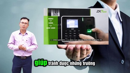 ZKTeco K21 - Máy chấm công vân tay & thẻ từ nhỏ gọn, hiệu quả