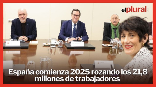 España comienza 2025 rozando los 21,8 millones de trabajadores y el paro más bajo desde 2009
