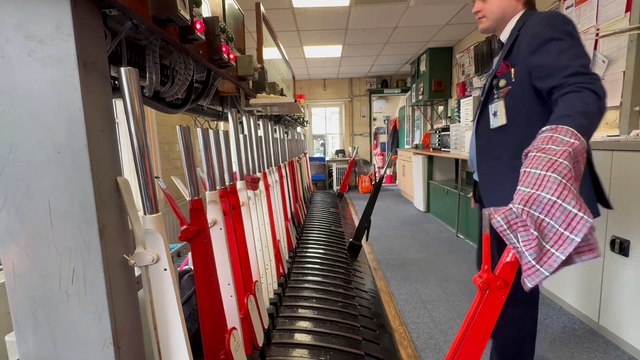 The Clan Line pulls in Haslemere Railway Station - via Network Rail