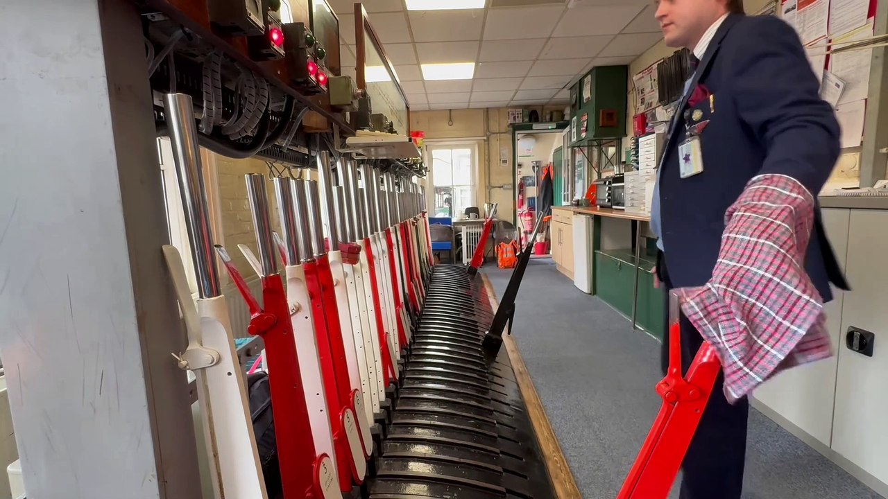 The Clan Line pulls in Haslemere Railway Station - via Network Rail