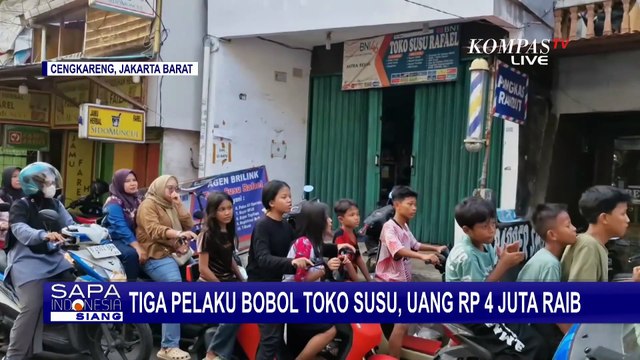 Aksi Pencurian Toko Susu Terekam CCTV, 3 Pelaku Bawa Kabur Uang Rp4 Juta dan Telepon Genggam