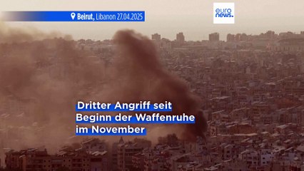 Israel fliegt erneut Angriffe auf den Libanon