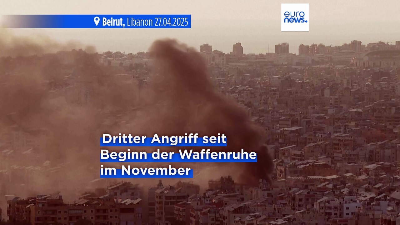 Israel fliegt erneut Angriffe auf den Libanon