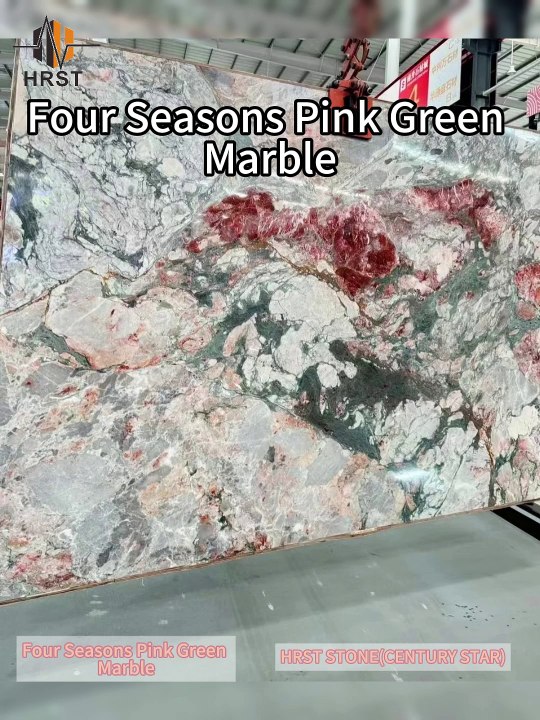 Four Seasons Pink Green Marble  application