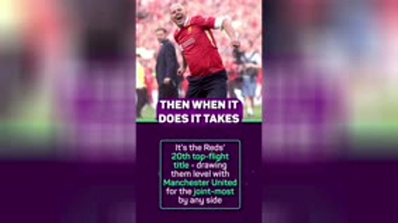 Liverpool are Premier League champions! But Slot still can't believe it!