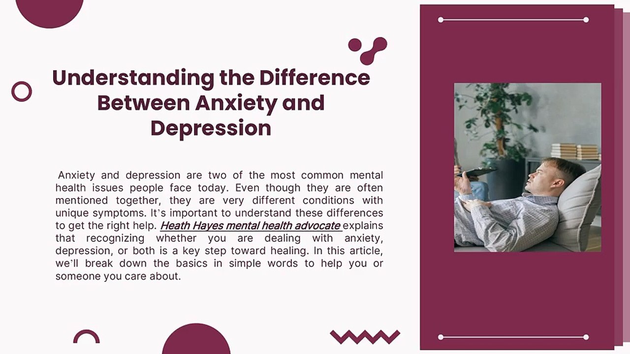 Understanding the Difference Between Anxiety and Depression