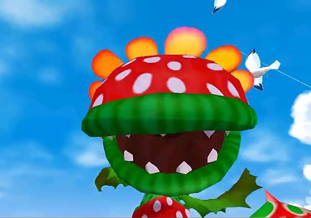 Mario and Petey Piranha Falls Down Cutscene: Super Mario Sunshine!