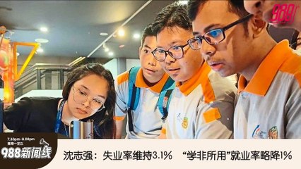 《988新闻线》： 2025年04月28日 学非所用是经济结构问题，沈志强：这现象微降1%