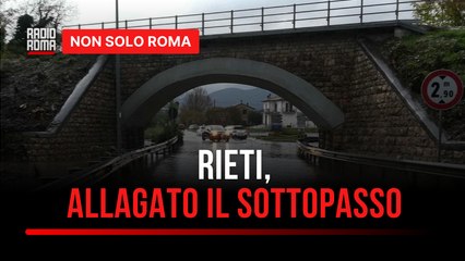 C’è acqua nel sottopasso di via Velinia, ma si può ancora percorrere