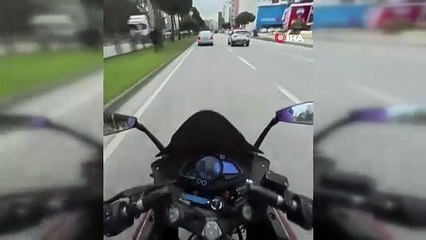 Samsun’da panik anları! Sürücüsüz araç anayola bakın nasıl kaydı