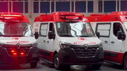 Samu Noroeste recebe 25 novas ambulâncias para renovação da frota