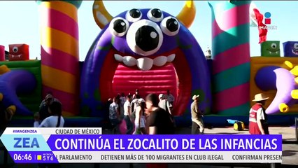 Festejan a niñas y niños en la CDMX con el Zocalito de las Infancias