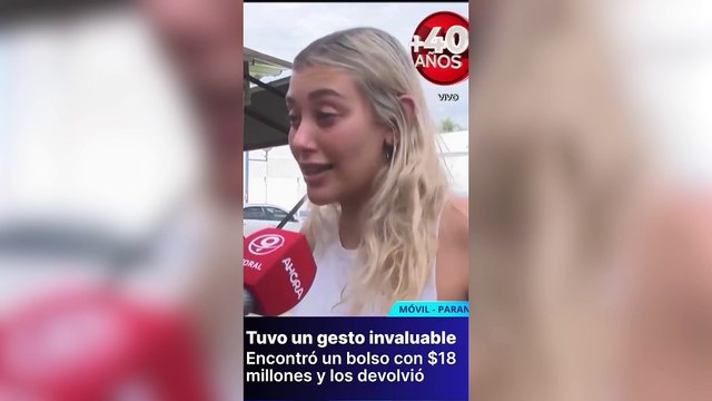 Una mujer devolvió un bolso con 18 millones de pesos