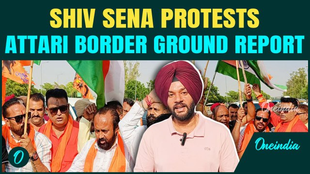 Shiv Sena Protests at Attari Border Against Pakistan | Massive Outrage Over Pahalgam Terror Attack