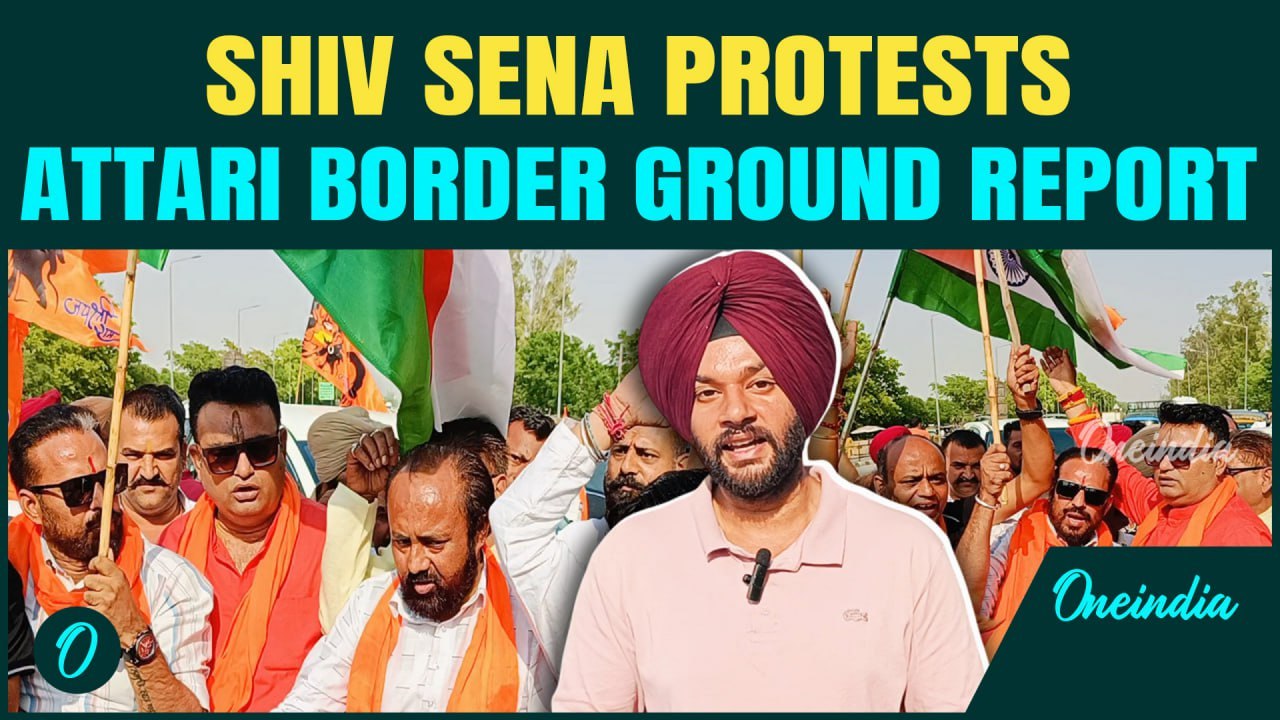 Shiv Sena Protests at Attari Border Against Pakistan | Massive Outrage Over Pahalgam Terror Attack