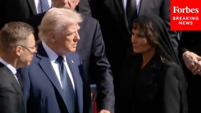 President Trump And First Lady Melania Trump Attend Funeral Services For Pope Francis At The Vatican