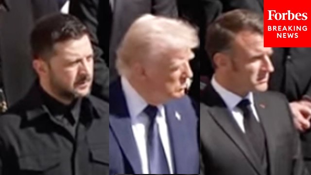 Trump, Macron, And Zelensky Attend The Funeral Services For Pope Francis At The Vatican