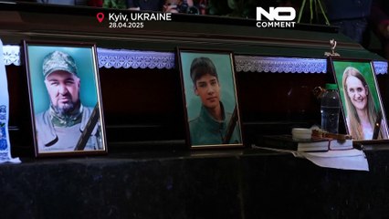 Hundreds mourn Khudia family killed in Kyiv missile strike