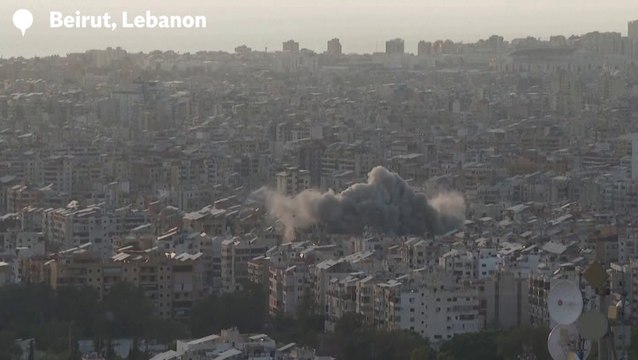 Smoke billows from Beirut suburbs after third Israeli strike since ceasefire