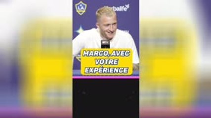 LA Galaxy - Quand Marco Reus félicite 2 apprentis journalistes pour leur question !