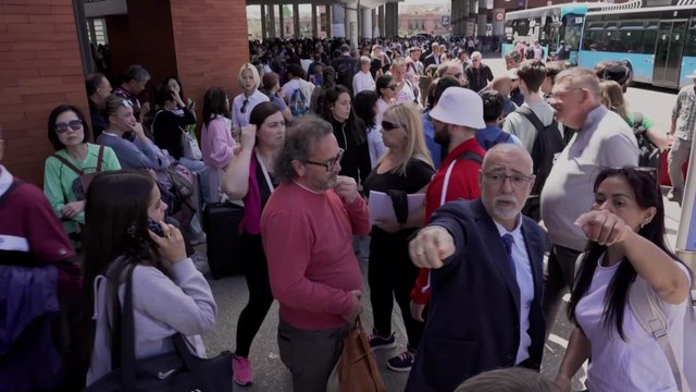 Preocupación en los usuarios de tren de Madrid tras el apagón elétrico