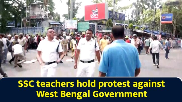 SSC teachers hold protest against West Bengal Government