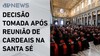 Vaticano anuncia conclave para 7 de maio