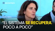 Teresa Ribera asegura que el sistema se está recuperando poco a poco