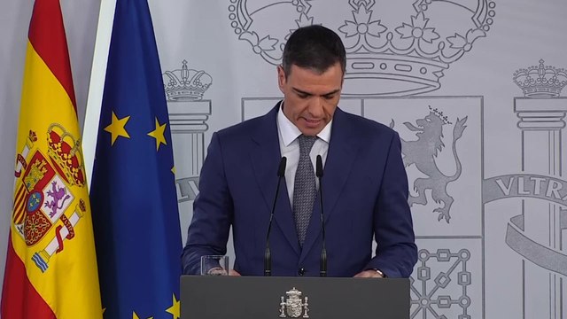 COMPARECENCIA de PEDRO SÁNCHEZ tras el APAGÓN ELÉCTRICO en ESPAÑA